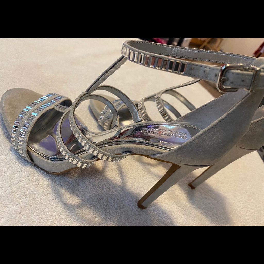 Almost Brand New Crystal Heels By Gianni Bini  Box 65